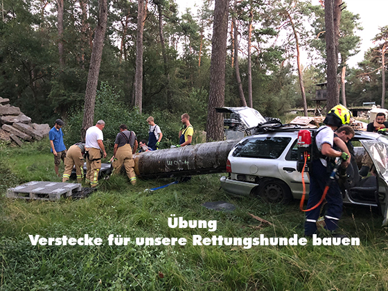 Projekt „Verstecke für unsere Rettungshunde“